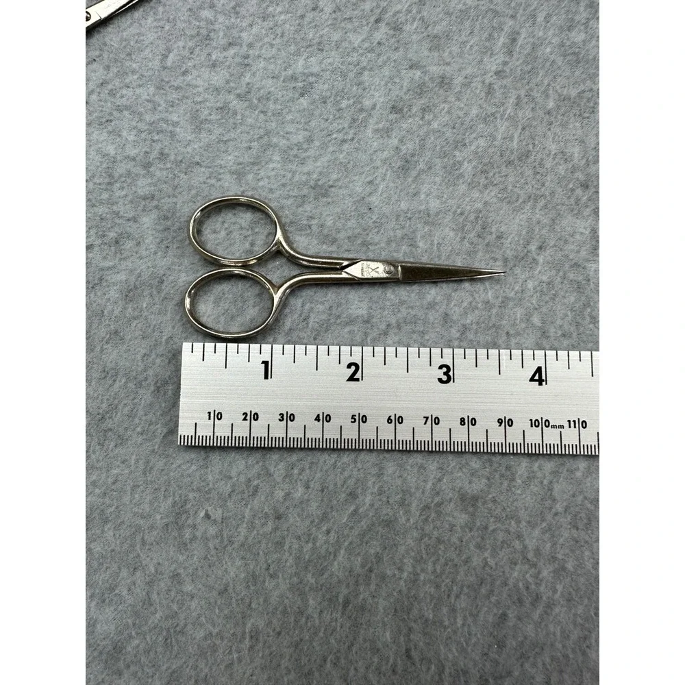 8pc Vintage Miniature Sewing Embroidery Scissors Lot Germany USA Ornate Metal